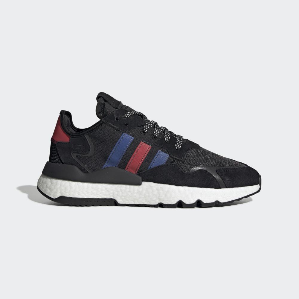 Adidas Men's Nite Jogger Originals Shoes Black/Royal/Deep Red Ireland FV3585